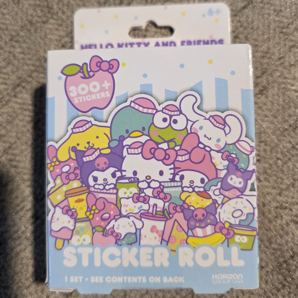 New Rolls Of Sanrio Hello Kitty Stickers Snack shop Scrapbook Notebooks 24 Feet